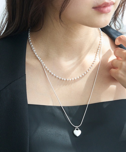 関税/送料込み【en route】シルバースネークネックレス シルバー]ツイストスネークチェーンネックレス/34cm – CENE