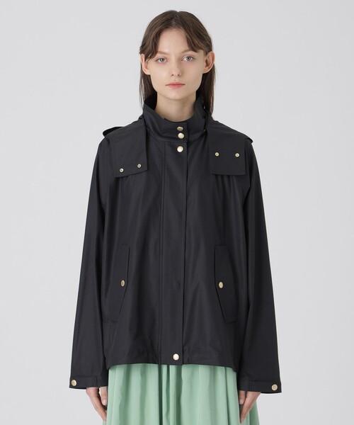 BLUE LABEL CRESTBRIDGE（ブルーレーベルクレストブリッジ）の「ストレッチプルーフクロスマウンテンパーカー（マウンテンパーカー・レディース・ダークネイビー/グリーン/ベージュ・36/38）」の5枚目の写真