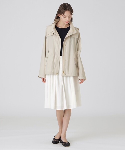 BLUE LABEL CRESTBRIDGE（ブルーレーベルクレストブリッジ）の「ストレッチプルーフクロスマウンテンパーカー（マウンテンパーカー・レディース・ダークネイビー/グリーン/ベージュ・36/38）」の13枚目の写真