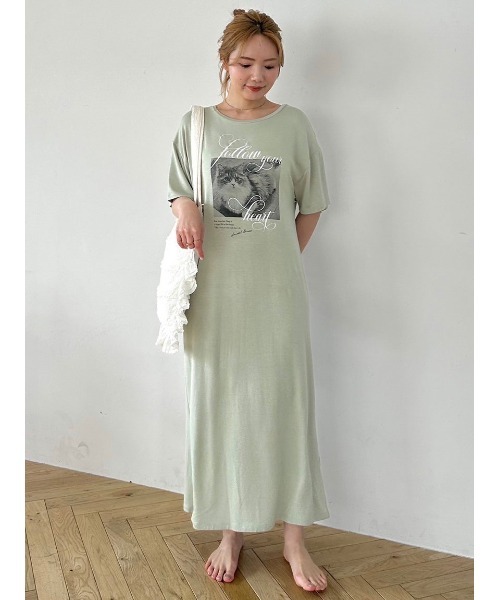 CAT Tシャツワンピース(ワンピース)｜スナイデルホーム｜SNIDEL