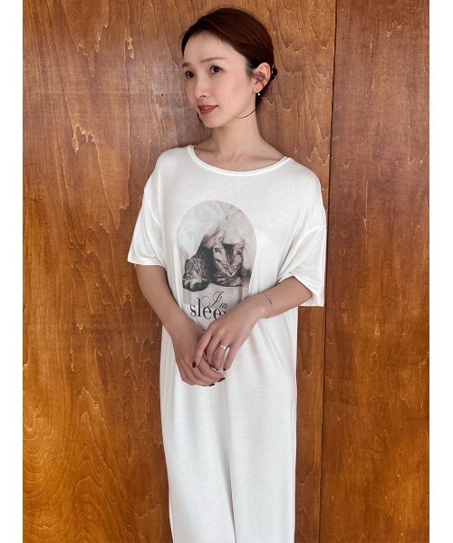 CAT Tシャツワンピース（ルームワンピース）｜SNIDEL HOME