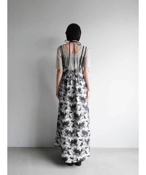 Design Strap Jacquard Dress/デザインストラップジャガード