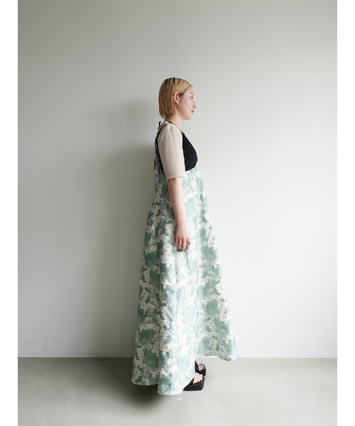 【タグ付き新品未使用】ジャガードドレスワンピース セール】シアージャカードドレス / Sheer Jacquard Dress