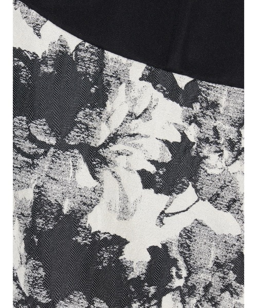 sahara（サハラ）の「Design Strap Jacquard Dress/デザインストラップジャガードドレス（ワンピース・レディース・ブラック/グリーン・FREE）」の9枚目の写真