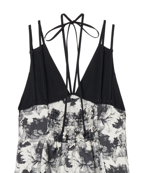 sahara（サハラ）の「Design Strap Jacquard Dress/デザインストラップジャガードドレス（ワンピース・レディース・ブラック/グリーン・FREE）」の10枚目の写真