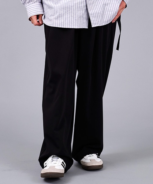 CavariA（キャバリア）の「ワイド2タックパンツ（その他パンツ・メンズ・カーキブラウン/ブラック・マルチサイズ）」の3枚目の写真