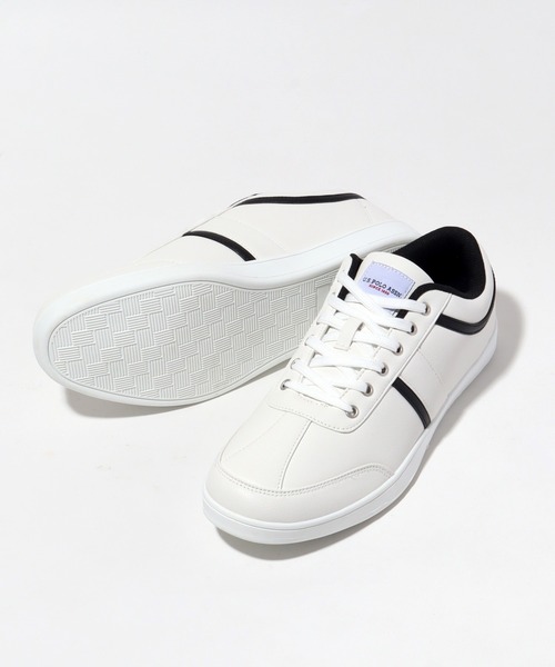 U.S. POLO ASSN.(ユーエスポロアッスン)の「【U.S. POLO ASSN./ユーエスポロアッスン】 パイピング デザイン キャンバス スニーカー(スニーカー・メンズ・グレー/ブラック/ホワイト・26cm/25.5cm/25cm/27cm/26.5cm)」の21枚目の写真