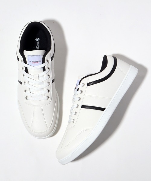 U.S. POLO ASSN.(ユーエスポロアッスン)の「【U.S. POLO ASSN./ユーエスポロアッスン】 パイピング デザイン キャンバス スニーカー(スニーカー・メンズ・グレー/ブラック/ホワイト・26cm/25.5cm/25cm/27cm/26.5cm)」の19枚目の写真