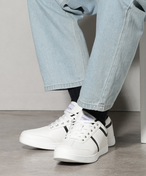 U.S. POLO ASSN.(ユーエスポロアッスン)の「【U.S. POLO ASSN./ユーエスポロアッスン】 パイピング デザイン キャンバス スニーカー(スニーカー・メンズ・グレー/ブラック/ホワイト・26cm/25.5cm/25cm/27cm/26.5cm)」の22枚目の写真
