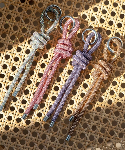 セール】バックチャーム ストラップ ラインストーン キラキラ