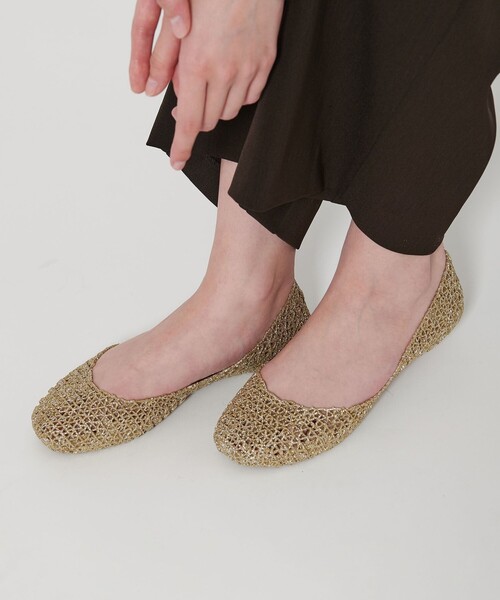 郵送買取 新品5台以上送料無料キャンペーン中！！  Melissa＞グリッター CAMPANA バレエシューズ（バレエシューズ 靴
