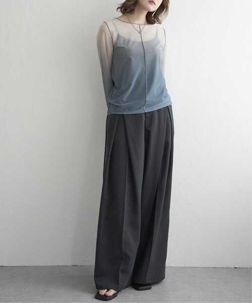 notch.(ノッチ)の「グラデーションシアーロンT(Tシャツ/カットソー・レディース・ブルー/ブラック/アイボリー・M)」の15枚目の写真