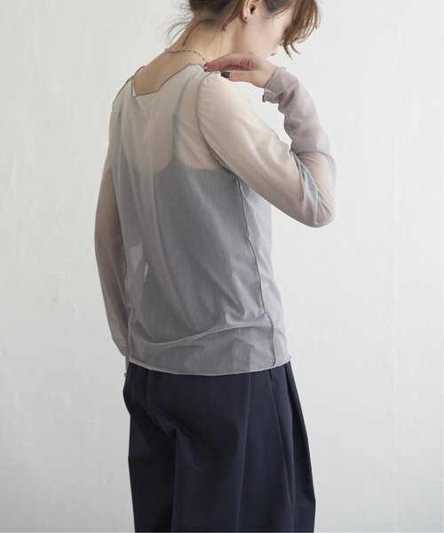 notch.(ノッチ)の「グラデーションシアーロンT(Tシャツ/カットソー・レディース・ブルー/ブラック/アイボリー・M)」の19枚目の写真