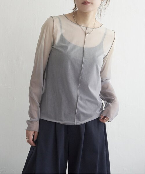 notch.(ノッチ)の「グラデーションシアーロンT(Tシャツ/カットソー・レディース・ブルー/ブラック/アイボリー・M)」の21枚目の写真