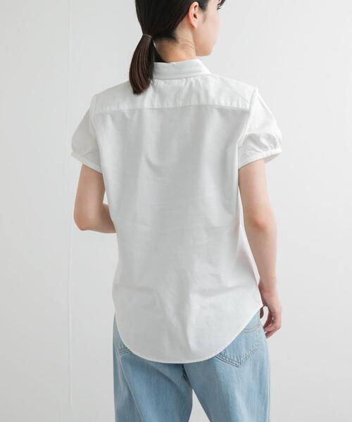 GYMPHLEX（ジムフレックス）の「FRENCH SLEEVE SHIRT（シャツ/ブラウス・レディース・ブルー/ホワイト・14）」の4枚目の写真