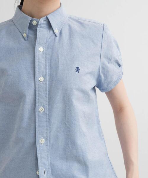 GYMPHLEX（ジムフレックス）の「FRENCH SLEEVE SHIRT（シャツ/ブラウス・レディース・ブルー/ホワイト・14）」の8枚目の写真