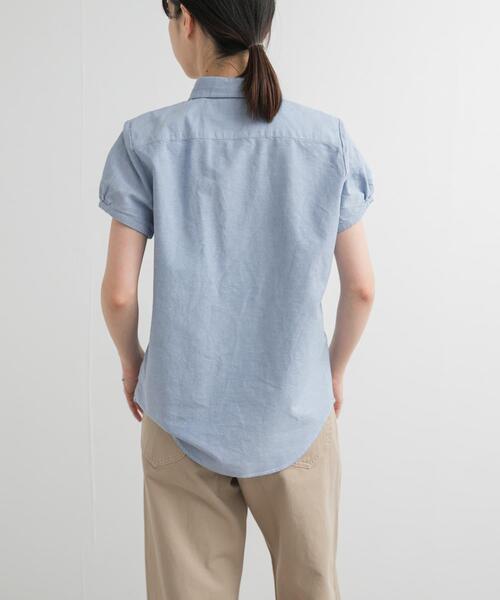 GYMPHLEX（ジムフレックス）の「FRENCH SLEEVE SHIRT（シャツ/ブラウス・レディース・ブルー/ホワイト・14）」の10枚目の写真