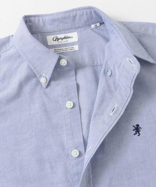 GYMPHLEX（ジムフレックス）の「FRENCH SLEEVE SHIRT（シャツ/ブラウス・レディース・ブルー/ホワイト・14）」の14枚目の写真