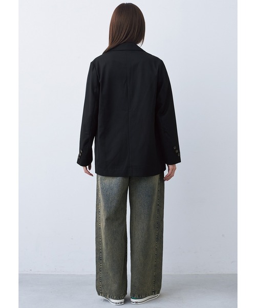 MEDE19F（メデジュウキュウ）の「ＢＲＡＮＤ　ＮＥＷ　ＭＩＸ　ＳＴＹＬＥ　カーヴィーテーラードジャケット（テーラードジャケット・レディース・ブラック・L/M/LL/S）」の10枚目の写真