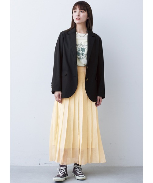 MEDE19F（メデジュウキュウ）の「ＢＲＡＮＤ　ＮＥＷ　ＭＩＸ　ＳＴＹＬＥ　カーヴィーテーラードジャケット（テーラードジャケット・レディース・ブラック・L/M/LL/S）」の11枚目の写真