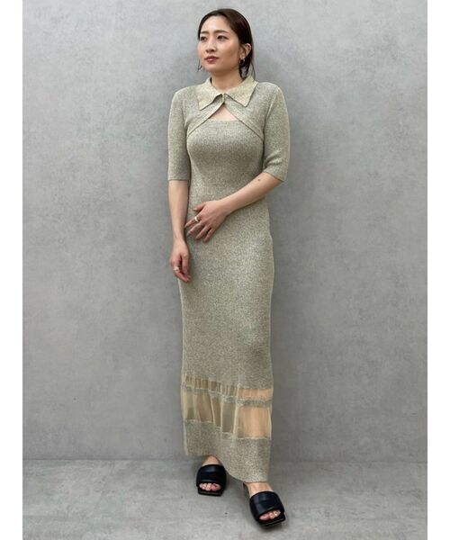 LAGUNAMOON（ラグナムーン）の「クロップドカーデセットニット