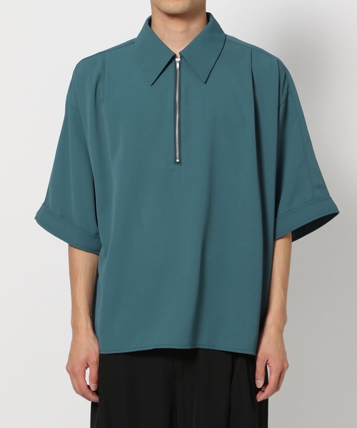 HARE（ハレ）の「【SET UP対応】DABOルーズハーフZIPシャツ(HARE)（シャツ/ブラウス・メンズ・ブラック/ホワイト/ブルー/グレー系その他・FREE）」の9枚目の写真