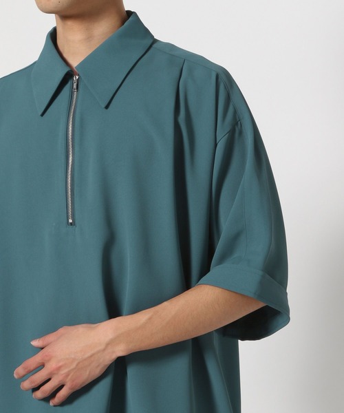 HARE（ハレ）の「【SET UP対応】DABOルーズハーフZIPシャツ(HARE)（シャツ/ブラウス・メンズ・ブラック/ホワイト/ブルー/グレー系その他・FREE）」の14枚目の写真