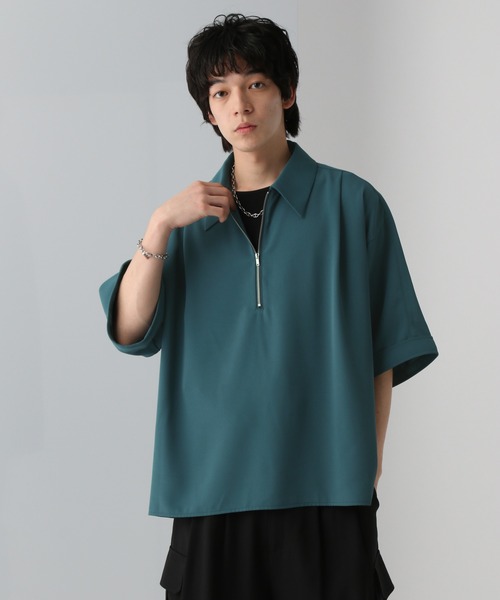 ブラウス シャツ ハーフZIPルーズシャツ レディース SET UP対応】DABOルーズハーフZIPシャツ | [公式]ハレ（HARE）通販