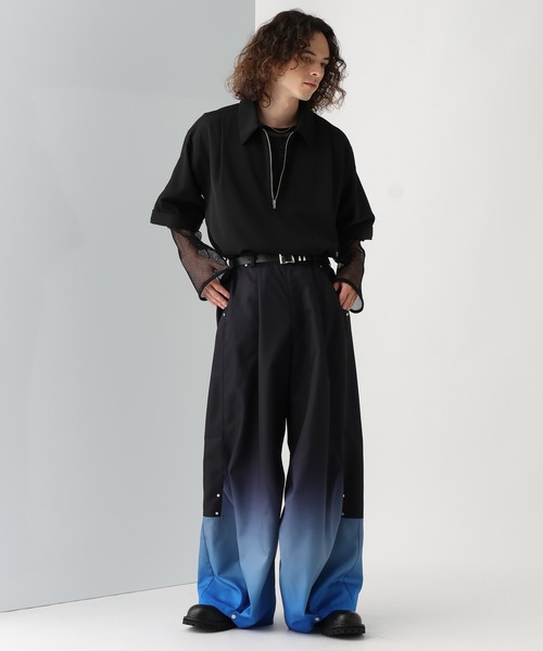 HARE（ハレ）の「【SET UP対応】DABOルーズハーフZIPシャツ(HARE)（シャツ/ブラウス・メンズ・ブラック/ホワイト/ブルー/グレー系その他・FREE）」の21枚目の写真