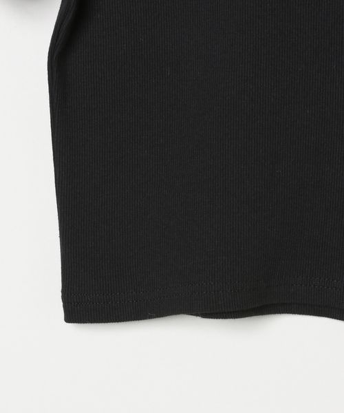 JEANASIS（ジーナシス）の「コンパクトリブTEE SS/450938（Tシャツ/カットソー・レディース・ホワイト/グレー系その他/ブラック・FREE）」の8枚目の写真