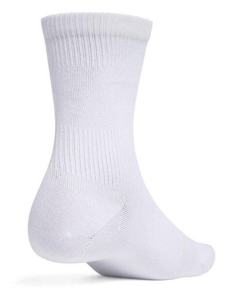UNDER ARMOUR（アンダーアーマー）の「UAスポーツスタイル コットン ノベルティ クルーソックス （3足セット）（トレーニング/メンズ/レディース）（ソックス/靴下・レディース・ホワイト・L/M/S）」の3枚目の写真