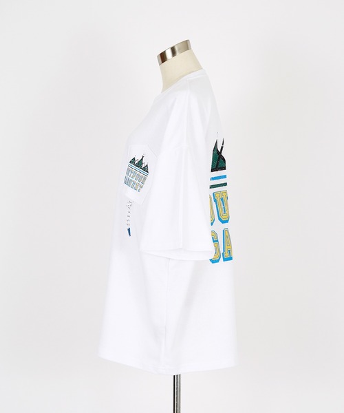 a.p.o.v.(エーピーオービー)の「a.p.o.v. パラコードデザインリバースポケットバックビッグプリントオーバーサイズTシャツ(Tシャツ/カットソー・メンズ・ホワイト/カーキ/ブラック・ONESIZE)」の17枚目の写真