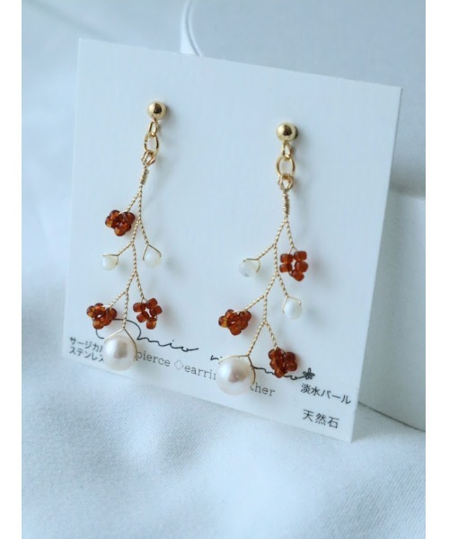 tone（トーン）の「【mio ritomo】Ice　淡水パールピアス(MA)（ピアス（両耳用）・レディース・グレー・FREE）」の11枚目の写真
