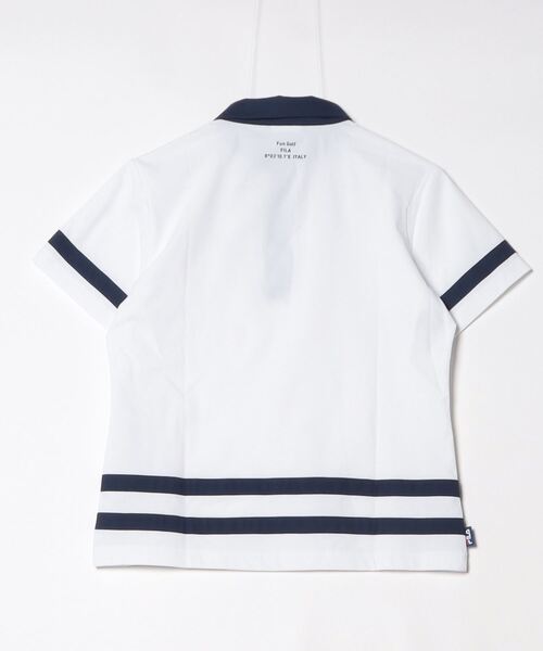 FILA(フィラ)の「フィラ FILA 半袖シャツ(シャツ/ブラウス・レディース・ブルー/ホワイト/ネイビー・M/L/XL)」の6枚目の写真