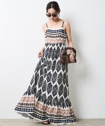 CHIC STYLE | パネルプリントキャミソールワンピース＜大きいサイズ有＞シックスタイル(ワンピース)