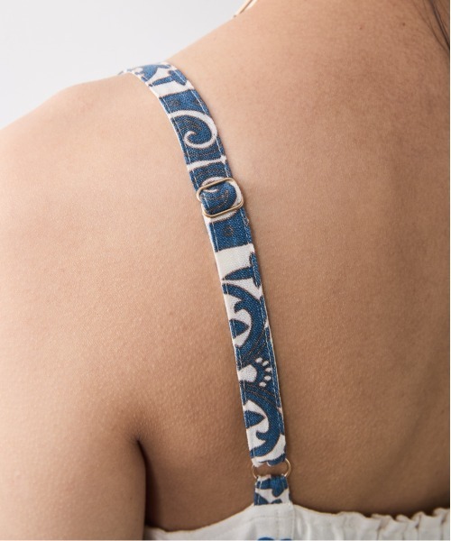 CHIC STYLE（シックスタイル）の「パネルプリントキャミソールワンピース＜大きいサイズ有＞シックスタイル（ワンピース・レディース・ブルー系/ブラック系・L/M/5L/4L/3L/LL）」の12枚目の写真