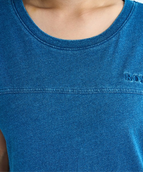 ROXY（ロキシー）の「LABYRINTH DRESS /ロキシーサイドフリンジロングTシャツワンピース（ワンピース・レディース・インディゴブルー/ブラック/ナチュラル・MEDIUM/LARGE/SMALL）」の8枚目の写真