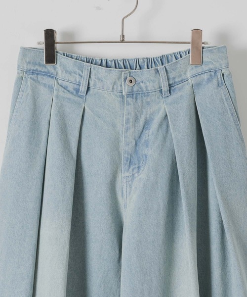 Balloon Tack Wide Denim - バルーンタックワイドデニム（デニム