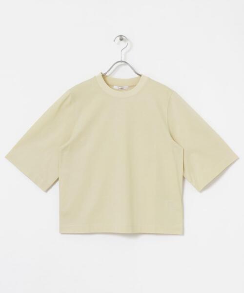 URBAN RESEARCH(アーバンリサーチ)の「スーピマコットンハーフスリーブカットソー(Tシャツ/カットソー・レディース・ホワイト/ライトベージュ/ブラック/ネイビー・FREE)」の16枚目の写真