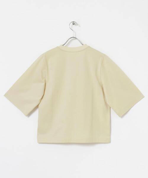 URBAN RESEARCH(アーバンリサーチ)の「スーピマコットンハーフスリーブカットソー(Tシャツ/カットソー・レディース・ホワイト/ライトベージュ/ブラック/ネイビー・FREE)」の18枚目の写真