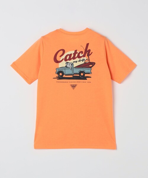 Columbia（コロンビア）の「Columbia: PFG ロゴ プリント Tシャツ<KIDS>（Tシャツ/カットソー・キッズ・ライトグリーン/オレンジ・S(110-120)/M(125-135)）」の3枚目の写真