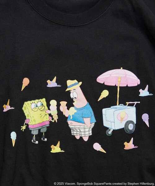 USA古着 スポンジボブ 白 XL アニメ キャラクタースウェット y2k 古着 00s SPONGE BOB スポンジボブ TV アニメ キャラクター T