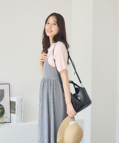 RETRO GIRL(レトロガール)の「ティアードキャミOP(ワンピース・レディース・ナチュラル/ブラック/ブラック系その他2・FREE)」の8枚目の写真