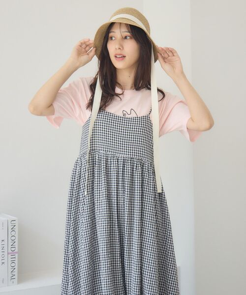 RETRO GIRL(レトロガール)の「ティアードキャミOP(ワンピース・レディース・ナチュラル/ブラック/ブラック系その他2・FREE)」の13枚目の写真