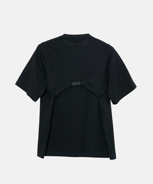 LE CIEL BLEU（ルシェルブルー）の「Tシャツウィズフックアンドアイディテール / T-Shirt with Hook and Eye Detail（Tシャツ/カットソー・レディース・ブラック/オフホワイト・36）」の7枚目の写真
