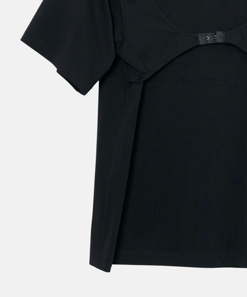 LE CIEL BLEU（ルシェルブルー）の「Tシャツウィズフックアンドアイディテール / T-Shirt with Hook and Eye Detail（Tシャツ/カットソー・レディース・ブラック/オフホワイト・36）」の10枚目の写真