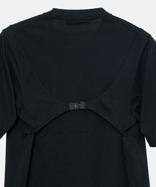 LE CIEL BLEU（ルシェルブルー）の「Tシャツウィズフックアンドアイディテール / T-Shirt with Hook and Eye Detail（Tシャツ/カットソー・レディース・ブラック/オフホワイト・36）」の9枚目の写真