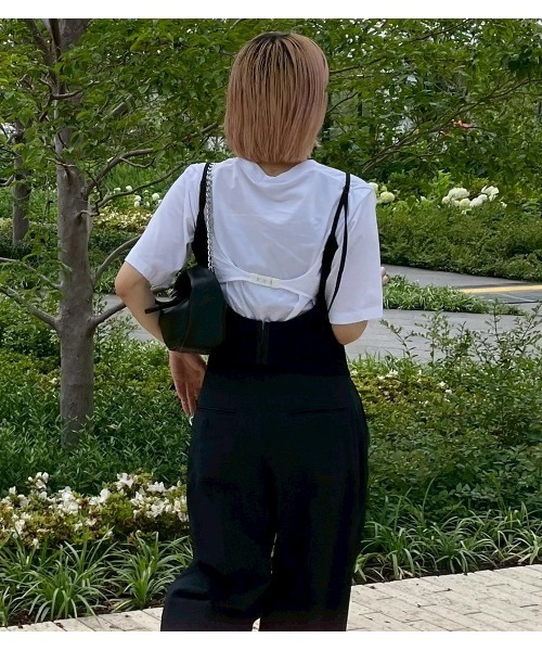 LE CIEL BLEU（ルシェルブルー）の「Tシャツウィズフックアンドアイディテール / T-Shirt with Hook and Eye Detail（Tシャツ/カットソー・レディース・ブラック/オフホワイト・36）」の13枚目の写真