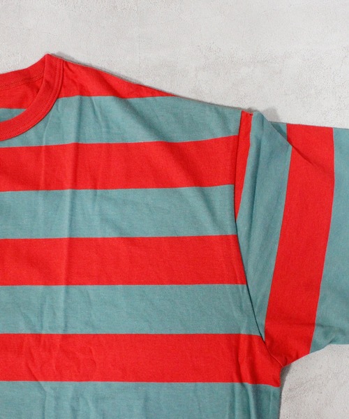 MARKEY'S（マーキーズ）の「ワイドボーダーTシャツ/おとな（Tシャツ/カットソー・レディース・レッド/グリーン/ブラック・160cm）」の11枚目の写真