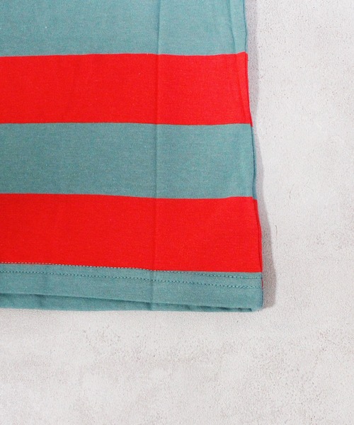 MARKEY'S（マーキーズ）の「ワイドボーダーTシャツ/おとな（Tシャツ/カットソー・レディース・レッド/グリーン/ブラック・160cm）」の12枚目の写真